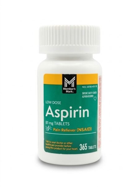 Member's Mark Low Dose Aspirin 81 mg (Enteric Safety Coated).