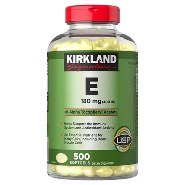 Vitamin E 180 mg (400 IU) - dl-Alpha Tocopheryl Acetate.