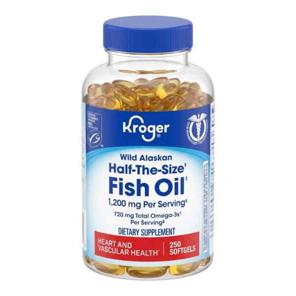 Half-The-Size Fish Oil 1,200 mg (720 mg Total Omega-3s).