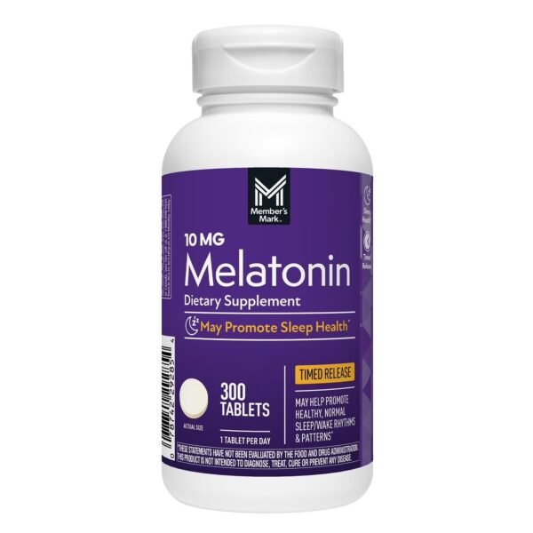 Melatonin 10 mg (Timed Release).