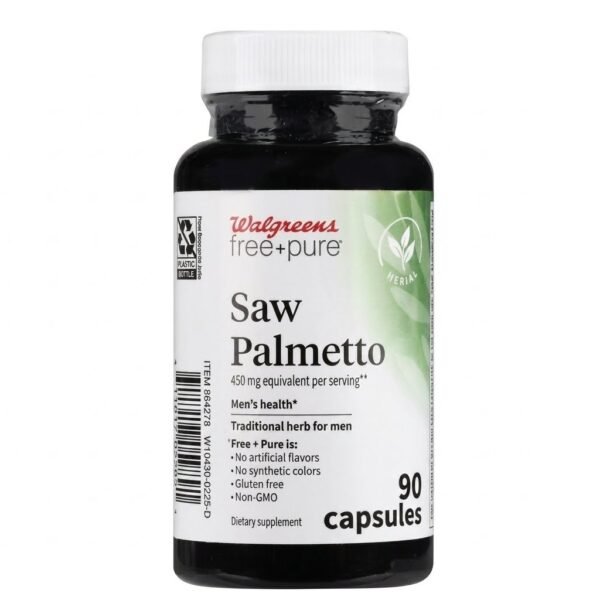 Saw Palmetto (450 mg equivalent per serving).